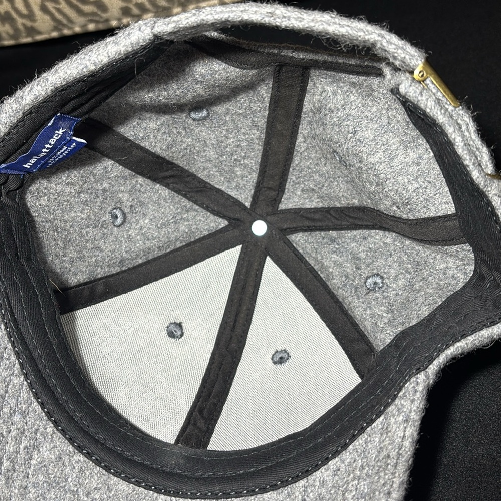 Hat Attack Gray Wool Blend Cap Ball-Cap Style War… - image 4